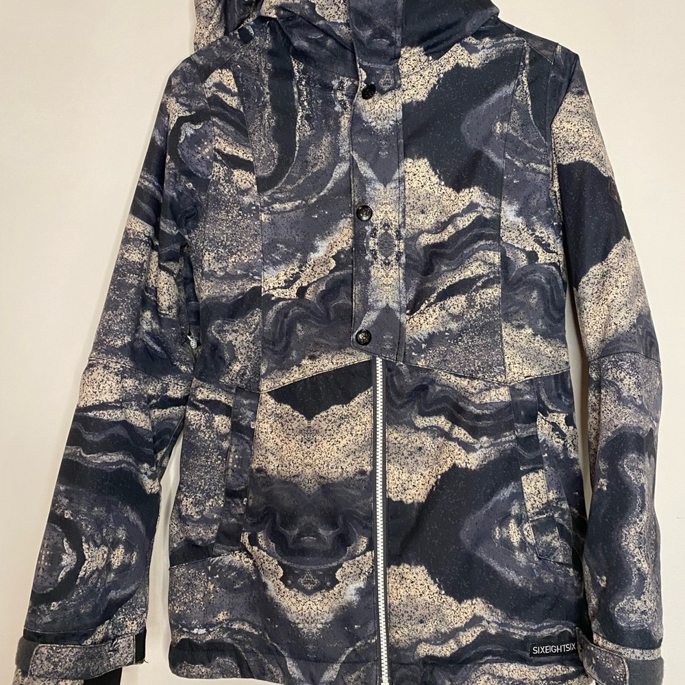 686 snowboard jacket S infidry 10K waterproof 10K breathable black, grey, sand